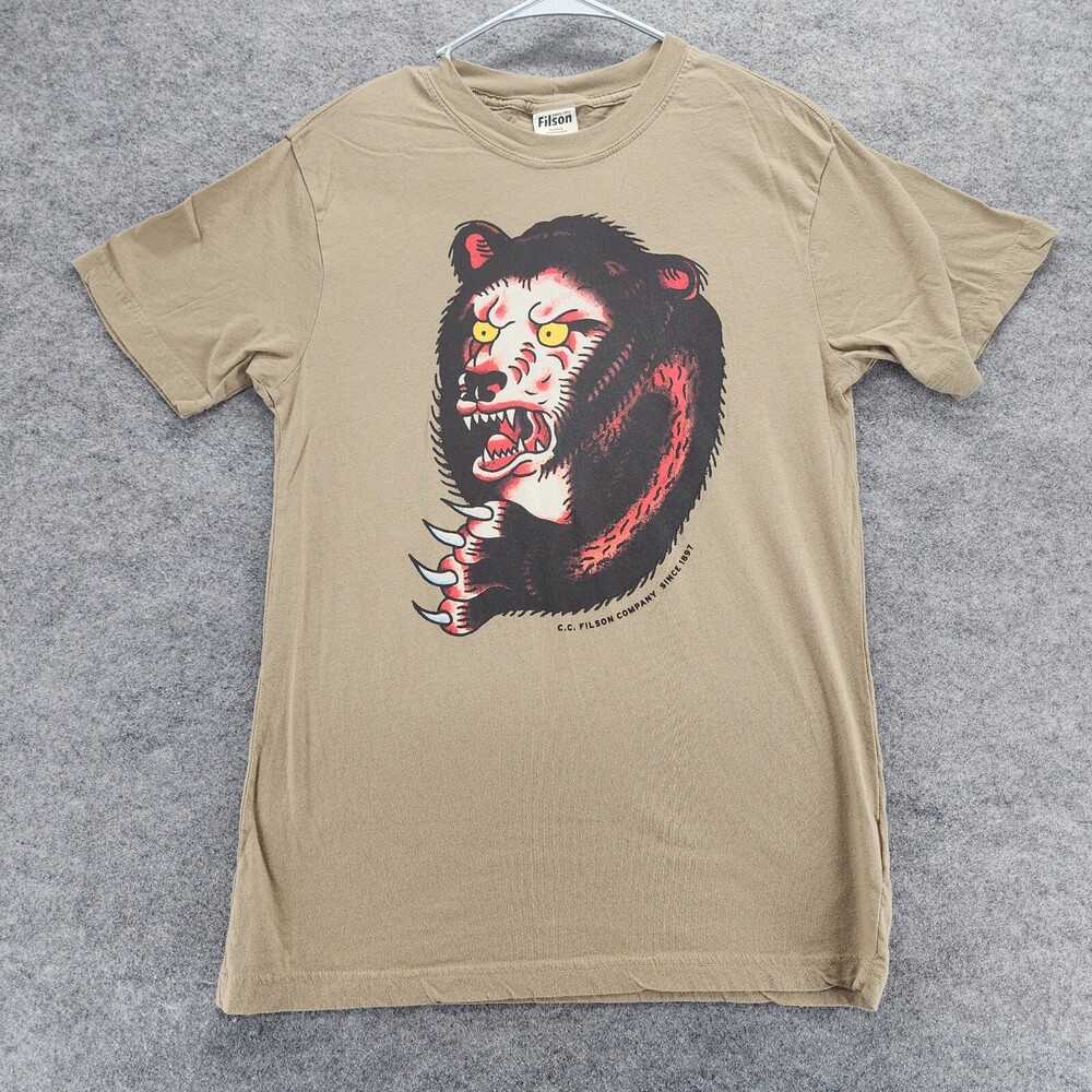 Filson Shirt Mens XS Short Sleeve Brown Bear